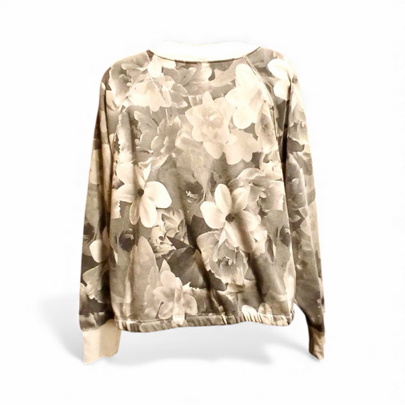 Old Navy Active Floral Print Dolman Sleeve Sweatshirt - Size L - JC344 - Picture 2 of 9